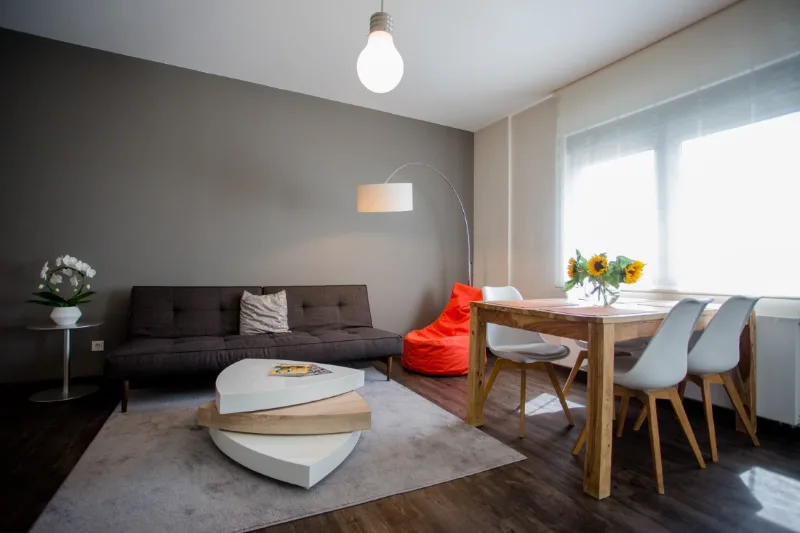 Wohn- & Essbereich – Serviced Apartment Offenbach | Boardinghouse Offenbach