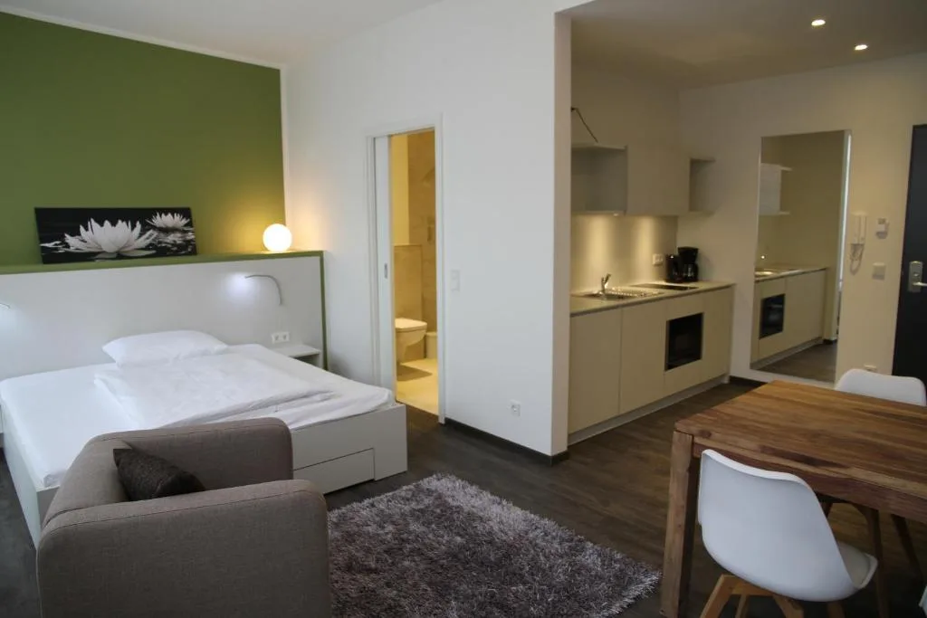 Studio X-Large – Wohn- und Schlafbereich mit Küche | Boardinghouse Offenbach