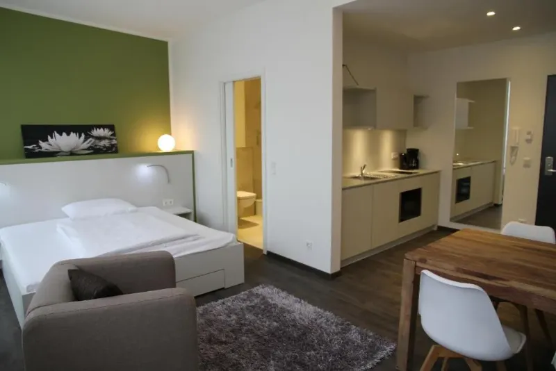 Studio X-Large – Wohn- und Schlafbereich mit Küche | Boardinghouse Offenbach